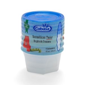 TWIST AIRTIGHT CONTAINERS, SET OF 4